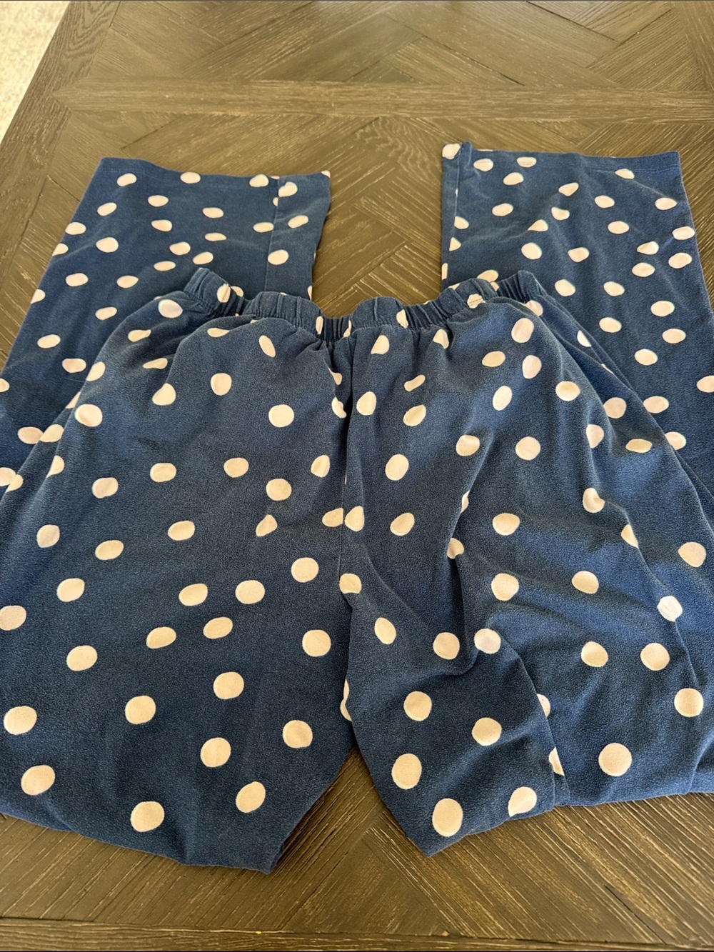Kate Spade Pajama Set Small | Navy Polka Dot Button Down Sleepwear Lounge Set - Picture 5 of 6